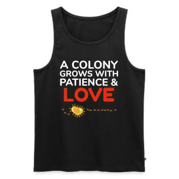 Ant Keeper Ant Lover Entomologist Insect Collector - Men's Premium Organic Tank Top - black - Front - AI Model Male 178 light (178cm)