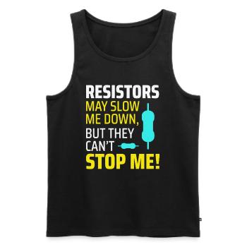 Electrician Humor Electrical Technician Engineer - Men's Premium Organic Tank Top - black - Front - AI Model Male 178 light (178cm)