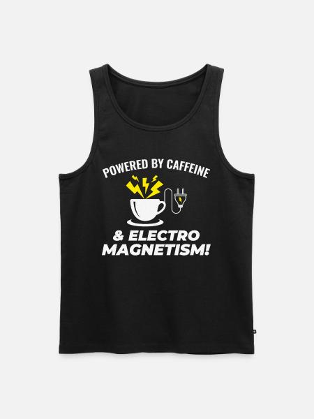 Electrician Coffee Electrical Technician Engineer - Men's Premium Organic Tank Top - black