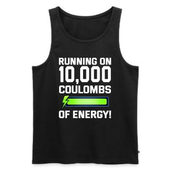 Electrician Humor Electrical Technician Engineer - Men's Premium Organic Tank Top - black - Front - AI Model Male 178 light (178cm)