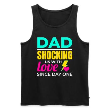 Electrician Electrical Technician Valentines Day - Men's Premium Organic Tank Top - black - Front - Michal (187cm)