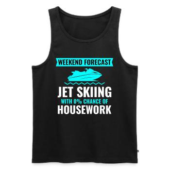 Jet Skiing Weekend Getaway - Men's Premium Organic Tank Top - black - Front - Michal (187cm)