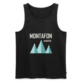 Minimal Montafon - Débardeur bio Premium Homme - noir - Devant - Michal (187cm)