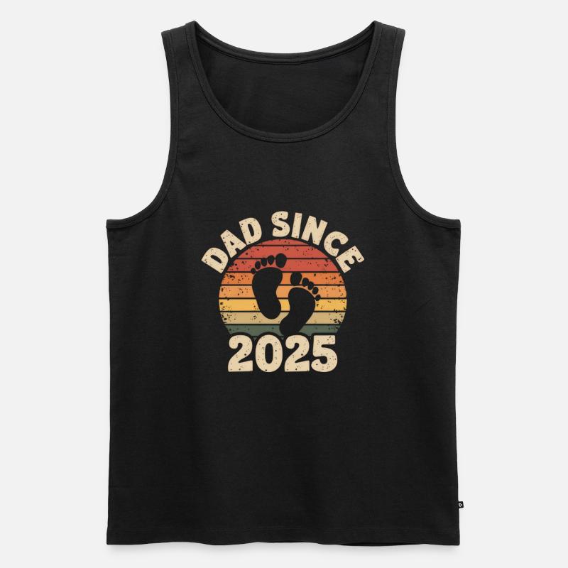 Dad Since 2025 - Men's Premium Organic Tank Top - black