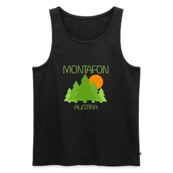 Montafon - Débardeur bio Premium Homme - noir - Devant - Michal (187cm)