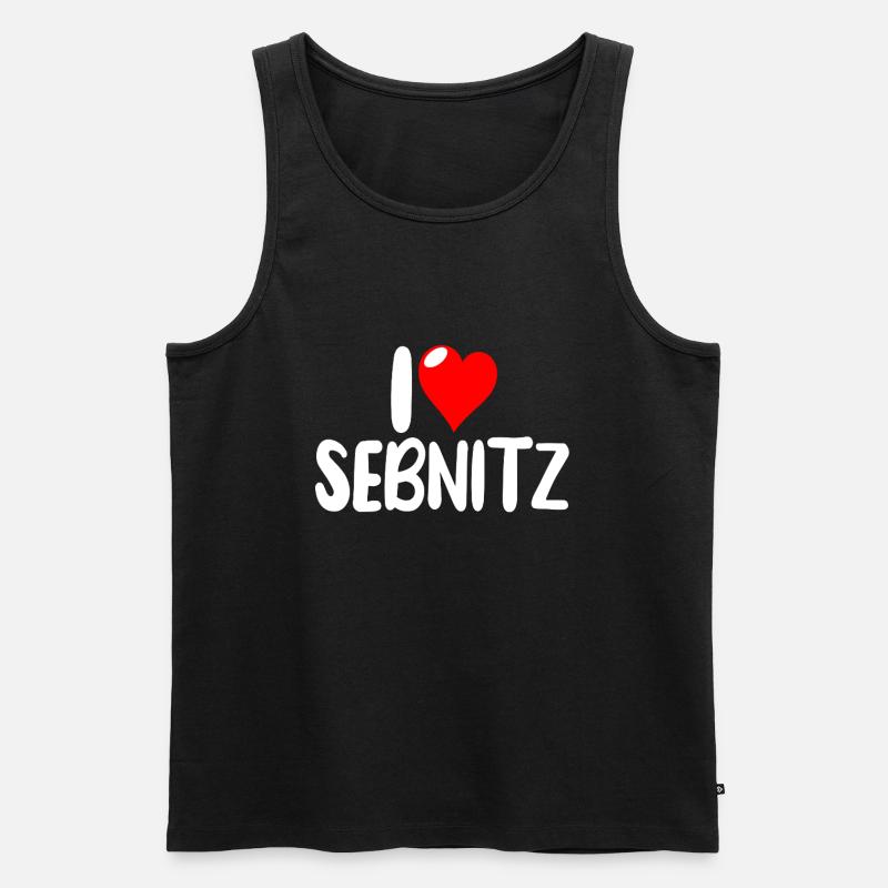 Sebnitz - Männer Premium Bio Tank Top - Schwarz