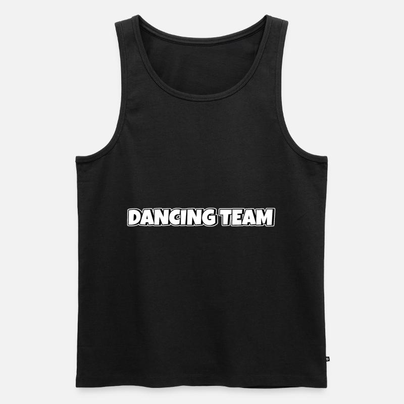 Dancing Team - Männer Premium Bio Tank Top - Schwarz