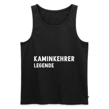 Kaminkehrer, Kaminfeger, Schornsteinfeger Meister - Männer Premium Bio Tank Top - Schwarz - Vorne - Michal (187cm)