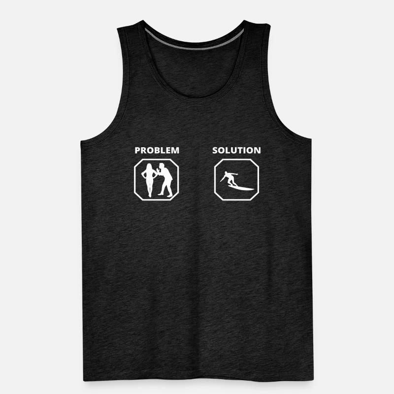 PROBLEM SURF SOLUTION Men's Premium Organic Tank Top