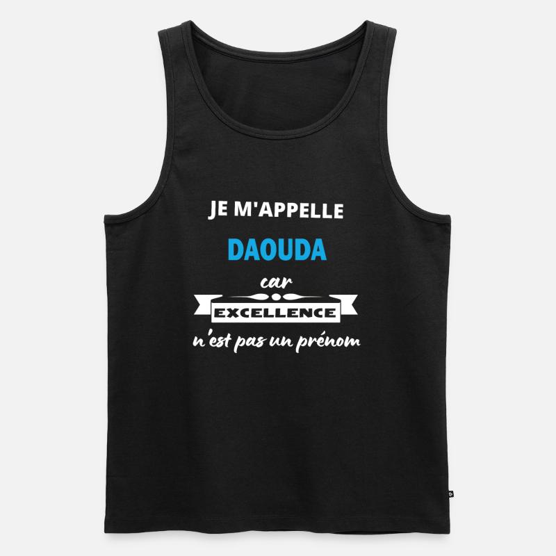 Je m'appelle excellence Daouda - Débardeur bio Premium Homme - noir