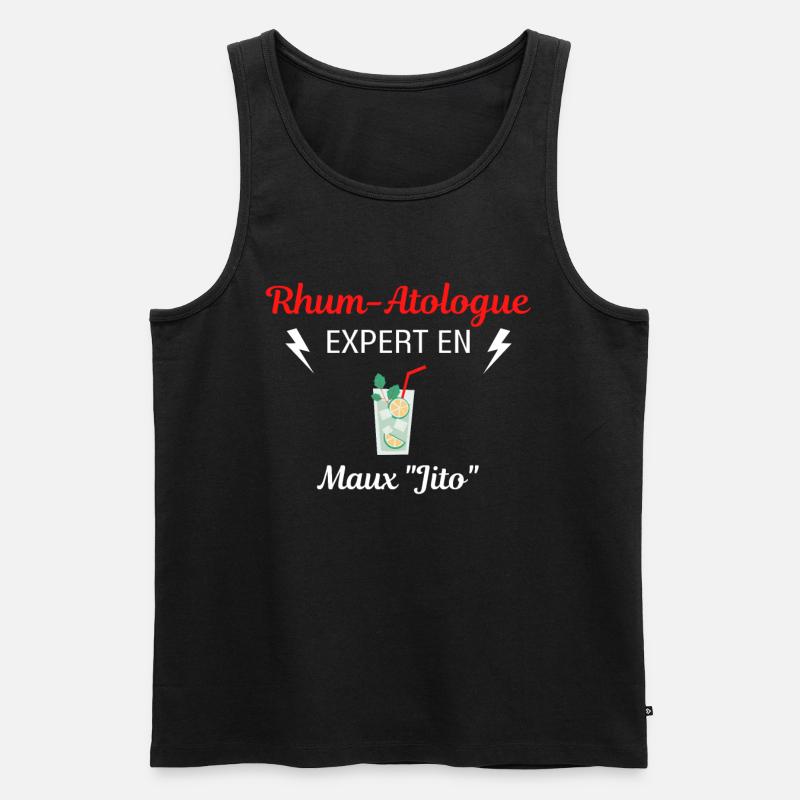 Rhum-Atologue - Débardeur bio Premium Homme - noir