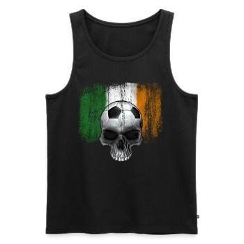 Fan de football irlandais - Débardeur bio Premium Homme - noir - Devant - AI Model Male 178 light (178cm)
