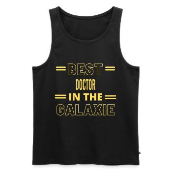 Le meilleur médecin de tous les temps dans la galaxie - Débardeur bio Premium Homme - noir - Devant - Michal (187cm)