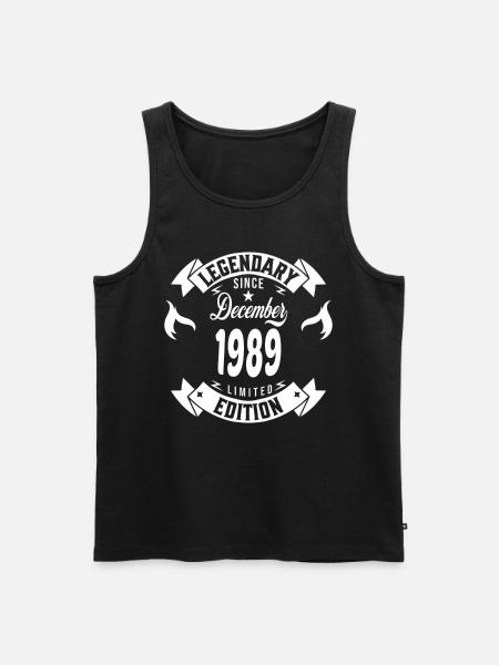 Legendary since december 1989 - Men's Premium Organic Tank Top - black