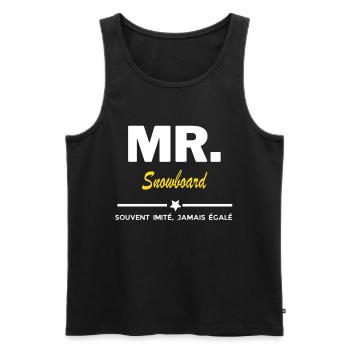 MR. souvent imité, jamais égalé Snowboard - Débardeur bio Premium Homme - noir - Devant - Michal (187cm)