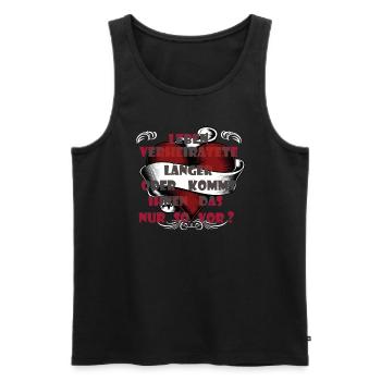 Leben Verheiratete länger - Männer Premium Bio Tank Top - Schwarz - Vorne - Michal (187cm)