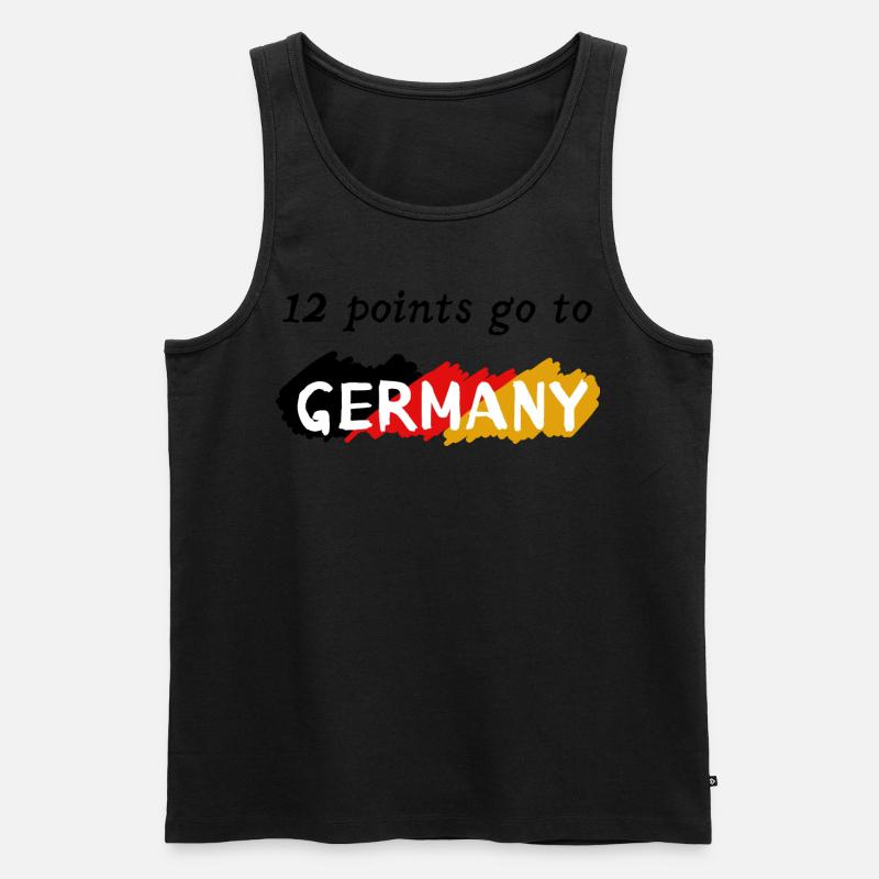 12 points go to Germany - Männer Premium Bio Tank Top - undefined