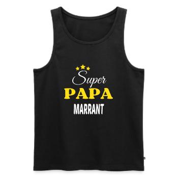 Super Papa MARRANT ANNIVERSAIRE - Débardeur bio Premium Homme - noir - Devant - Michal (187cm)