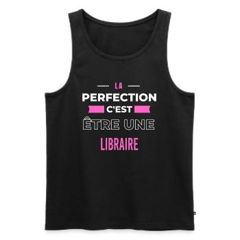 Fier d'être un légendaire GARDE CHASSE HUMOUR - Débardeur bio Premium Homme - noir - Devant - Michal (187cm)