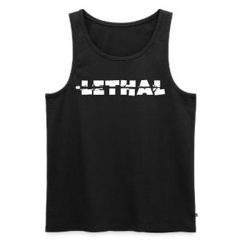 Lethal - Men's Premium Organic Tank Top - black - Front - AI Model Male 178 light (178cm)
