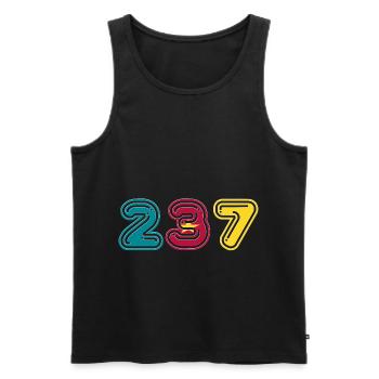 TEAM 237 CAMEROUN - Débardeur bio Premium Homme - noir - Devant - AI Model Male 178 light (178cm)