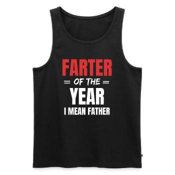 Cadeau drôle pour le papa papa papa humour - Débardeur bio Premium Homme - noir - Devant - Michal (187cm)