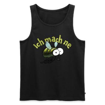 I'm going to make a fly - Men's Premium Organic Tank Top - black - Front - AI Model Male 178 light (178cm)
