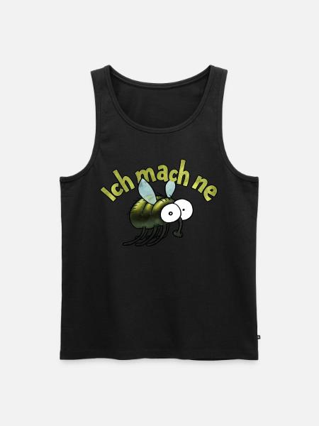 Ich mach ne Fliege - Männer Premium Bio Tank Top - Schwarz