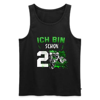 Motocross Enduro Offroad Dirt Bike Superbike Motor - Männer Premium Bio Tank Top - Schwarz - Vorne - Michal (187cm)