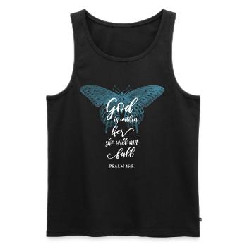 Bibelvers Christlich Religiöser Spruch - Männer Premium Bio Tank Top - Schwarz - Vorne - AI Model Male 178 light (178cm)
