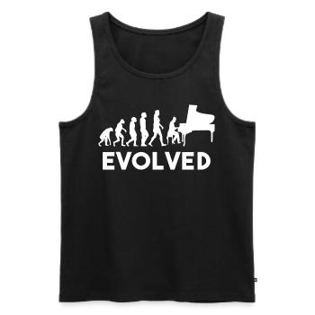 Klavier Klavierspieler Geschenk - Männer Premium Bio Tank Top - Schwarz - Vorne - AI Model Male 178 light (178cm)