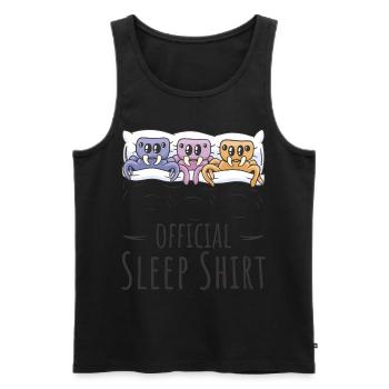 Chemise de sommeil officielle Ant pour les fans de fourmis - Débardeur bio Premium Homme - noir - Devant - AI Model Male 178 light (178cm)