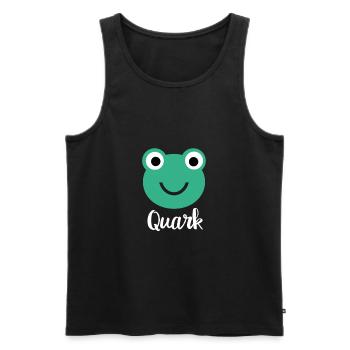 frog king kiss love gift fairy humor sweet - Men's Premium Organic Tank Top - black - Front - AI Model Male 178 light (178cm)