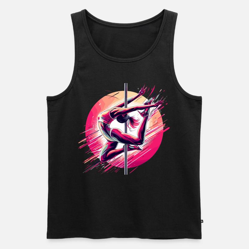 Pole Dance Dynamics Pink Gift - Men's Premium Organic Tank Top - black