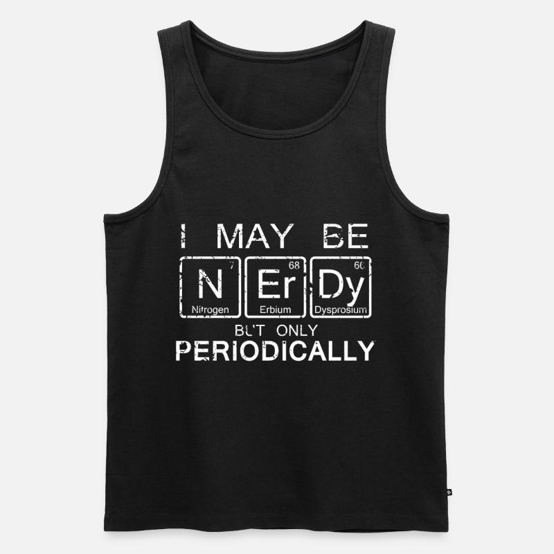 Nerdy - Männer Premium Bio Tank Top - Schwarz