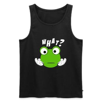 verwirrt Verwirrung Geschenk - Männer Premium Bio Tank Top - Schwarz - Vorne - AI Model Male 178 light (178cm)