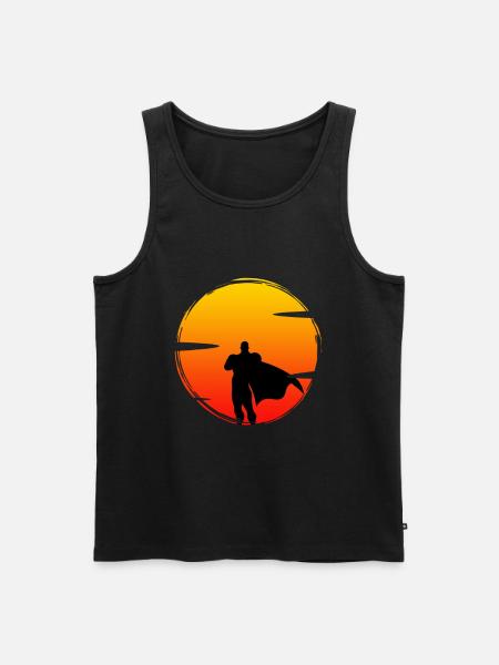 Superhelt superhelte magt usynlig gave - Herre Premium økologisk tanktop - sort