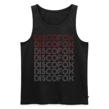Discofox - Männer Premium Bio Tank Top - Schwarz - Vorne - Michal (187cm)