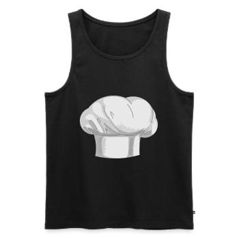 Chef - Chef's hat - Men's Premium Organic Tank Top - black - Front - AI Model Male 178 light (178cm)