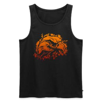 eagle head - Men's Premium Organic Tank Top - black - Front - AI Model Male 178 light (178cm)