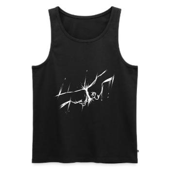 Brofist - Männer Premium Bio Tank Top - Schwarz - Vorne - AI Model Male 178 light (178cm)
