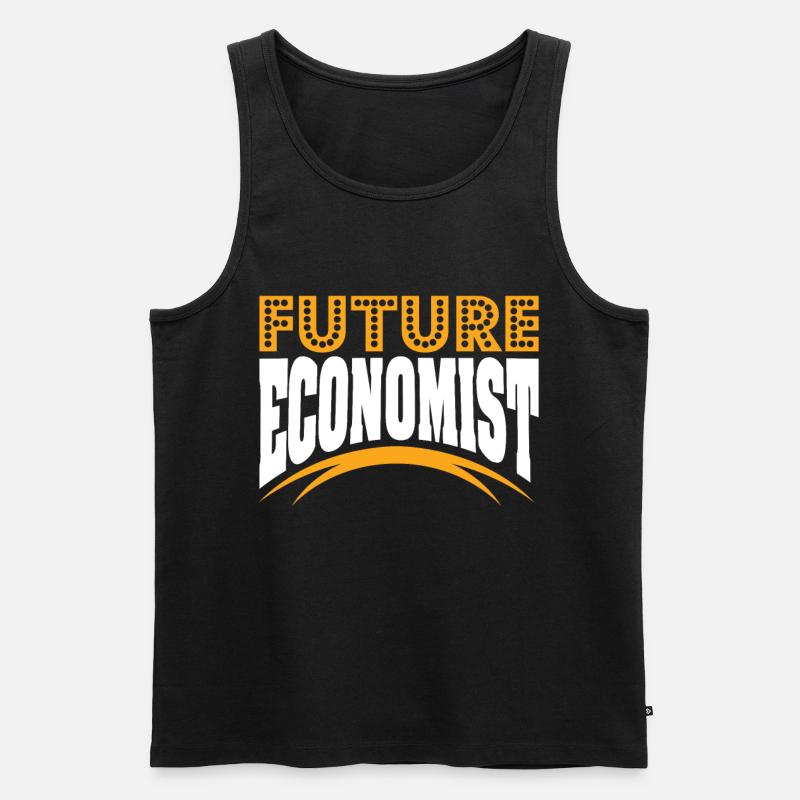Wirtschaft Student Geschenk BWL VWL - Männer Premium Bio Tank Top - Schwarz