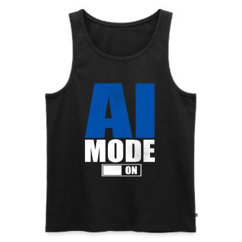 Künstliche Intelligenz Geschenk KI AI Technologie - Männer Premium Bio Tank Top - Schwarz - Vorne - Michal (187cm)