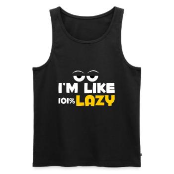 Faul Geschenk Freund Geburtstag - Männer Premium Bio Tank Top - Schwarz - Vorne - Michal (187cm)