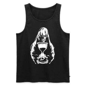 the dead death grim hourglass hourglass - Men's Premium Organic Tank Top - black - Front - AI Model Male 178 light (178cm)