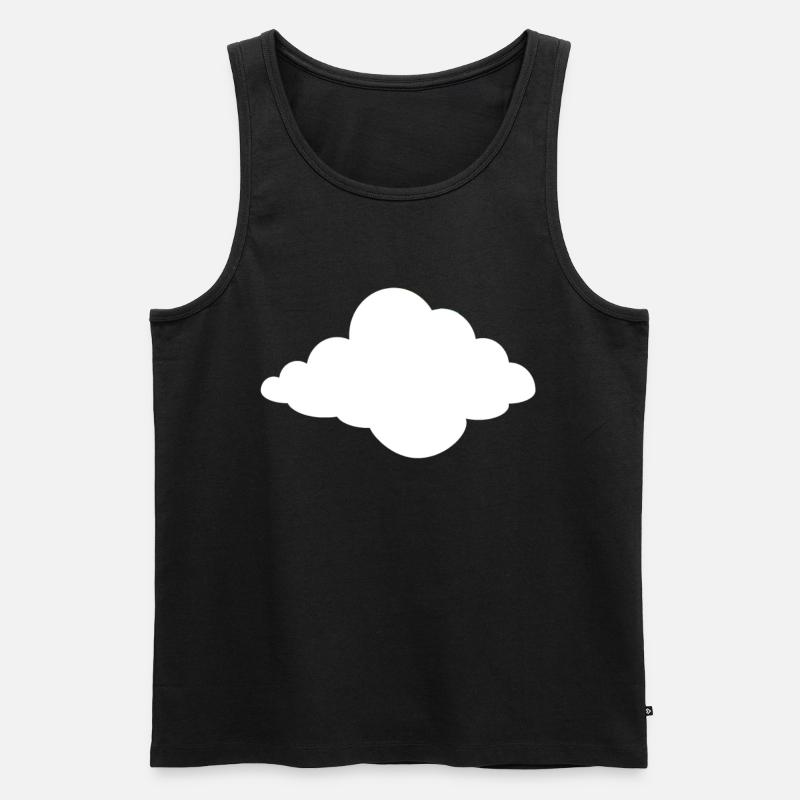 Cloud Clouds Sky Gift - Men's Premium Organic Tank Top - black
