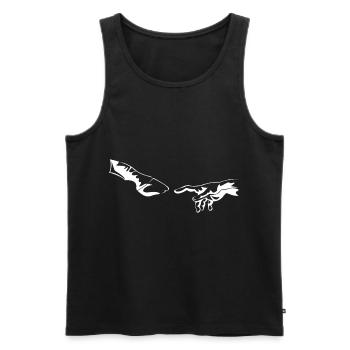Horses hooves hand - Men's Premium Organic Tank Top - black - Front - AI Model Male 178 light (178cm)
