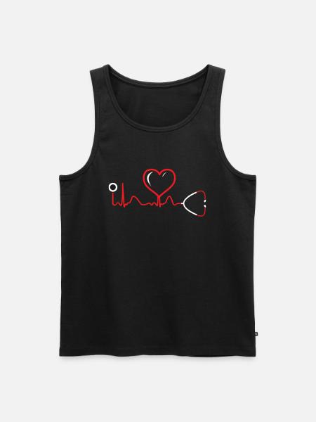 Arzt - Männer Premium Bio Tank Top - Schwarz