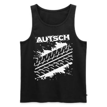 Action Reifenspur Auto BMX MTB Sport Fun Shirt - Männer Premium Bio Tank Top - Schwarz - Vorne - Michal (187cm)