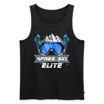 Apres ski elite skieur sports d'hiver - Débardeur bio Premium Homme - noir - Devant - Michal (187cm)